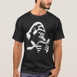 Gorilla leest een boek t-shirt