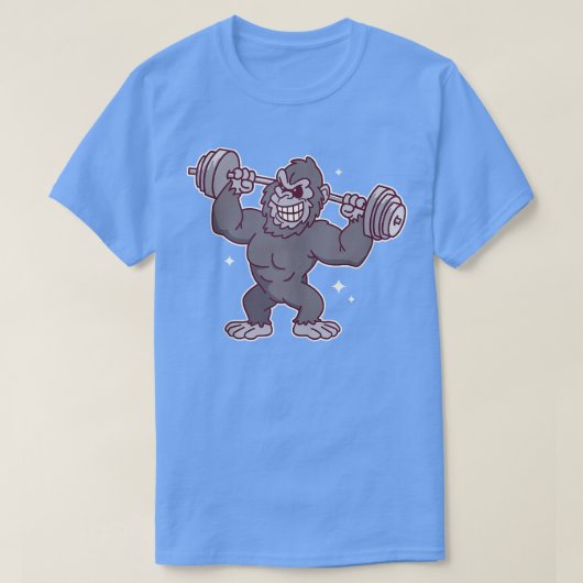 Gorilla Lifgewicht Liften Lifter Gym Body Bu T-shirt (Design voorkant)