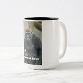 Gorilla Lope Pose Tweekleurige Koffiemok (Voorkant rechts)