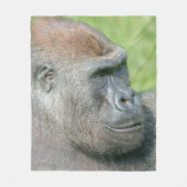 Gorilla Lope profiel Fleece Deken (Voorkant)