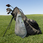 Gorilla Lope profiel Golfhanddoek (Groen)