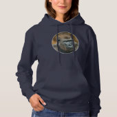 Gorilla Lope (Rond design) Hoodie (Voorkant)