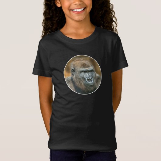 Gorilla Lope (Rond design) T-shirt (Voorkant)