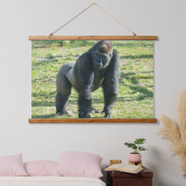 Gorilla Lope toont krachtig Lijst Hangend Wandkleed