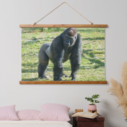 Gorilla Lope toont krachtig Lijst Hangend Wandkleed (Slaapkamer)