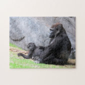 Gorilla Mam en Baby Puzzle Legpuzzel (Horizontaal)