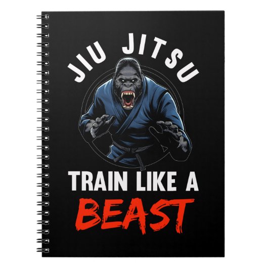 Gorilla Martial Arts Beast Brazililian Jiu Jitsu Notitieboek (Voorkant)
