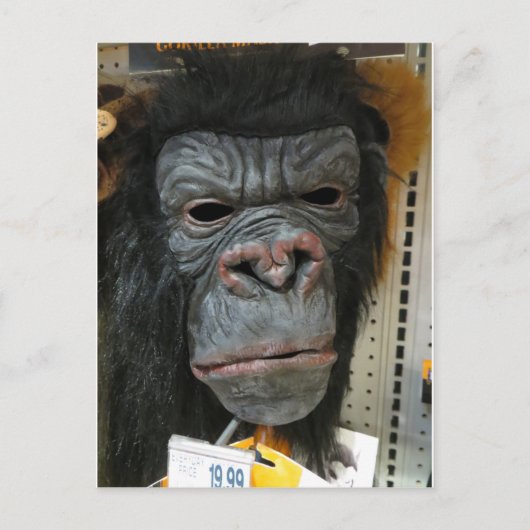 Gorilla Mask Briefkaart (Voorkant)