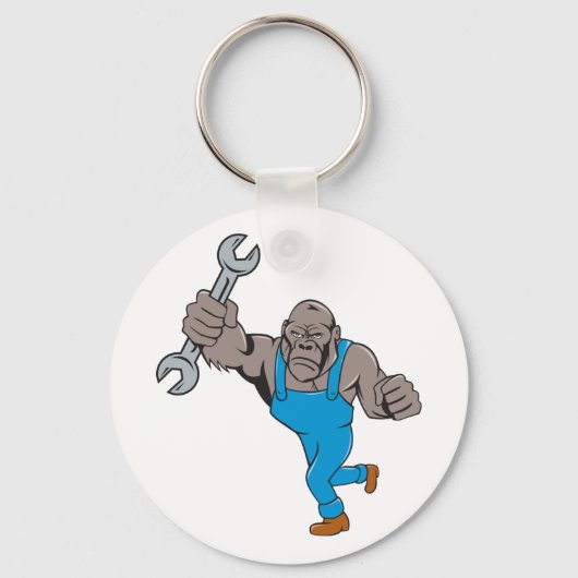Gorilla Mechanic Sleutelhanger (Achterkant)
