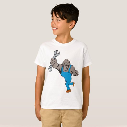 Gorilla Mechanic T-shirt (Voorkant volledig)