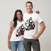 gorilla met draaiende cilinder t-shirt (Unisex)