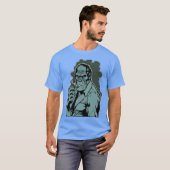 gorilla met een pak en een stropdas en een sigaar t-shirt (Voorkant volledig)