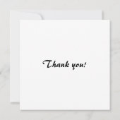 Gorilla met een plons van bloemen bedankkaart (Achterkant)