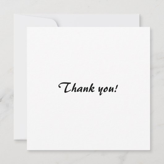 Gorilla met een plons van bloemen bedankkaart (Achterkant)