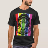 Gorilla met gasmaskerregenboogverstuiver t-shirt (Voorkant)