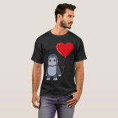 Gorilla met hartballon Valentijnsdag Love Boy T-shirt (Voorkant volledig)