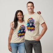 Gorilla Met Koptelefoon T-shirt (Unisex)