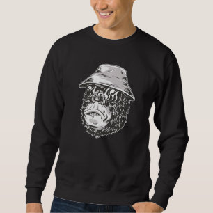 Gorilla met Pet en zonnebril Trui