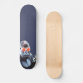 Gorilla middelvinger Street Art skateboard (Voorkant)