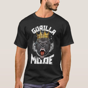 Gorilla Mode Motivation Beast Workout King Fitness T-shirt