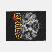 Gorilla Mode Strong Bodybuilding Workout Muscle Sw Fleece Deken (Voorkant (Horizontaal))