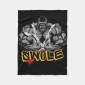Gorilla Mode Strong Bodybuilding Workout Muscle Sw Fleece Deken (Voorkant)