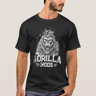 Gorilla Mode Workout Gym Succes Fitness King Beas T-shirt