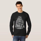 Gorilla Mode Workout Gym Succes Fitness King Beas T-shirt (Voorkant volledig)