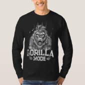 Gorilla Mode Workout Gym Succes Fitness King Beas T-shirt (Voorkant)