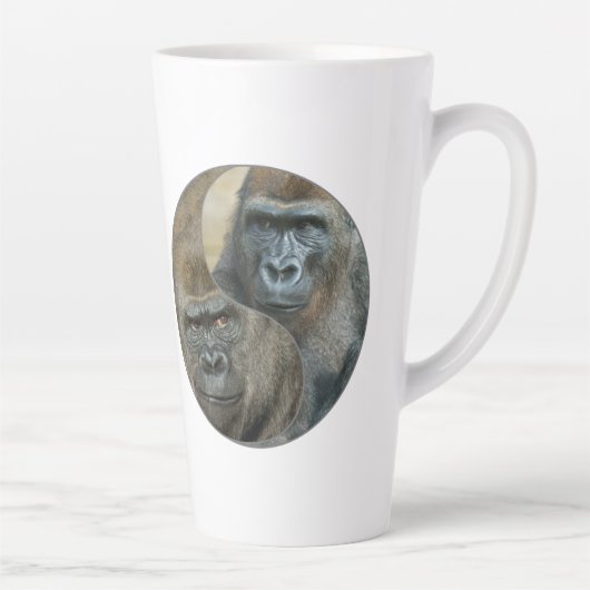 Gorilla Moeder en zoon Coffee Mok (Rechts)