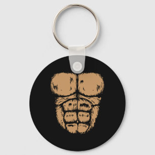 Gorilla Monkey Belly Borst Kostuum Diy Halloween Sleutelhanger