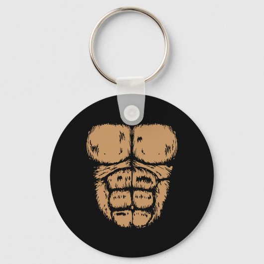 Gorilla Monkey Belly Borst Kostuum Diy Halloween Sleutelhanger (Voorkant)
