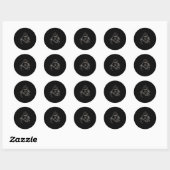 Gorilla Monkey Gym Draag Bodybuilding Workout Moti Ronde Sticker (Vel)