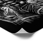 Gorilla Monkey Gym Wear Bodybuilding Workout Motiv Poster (Hoek)