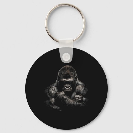Gorilla Monkey Gym Wear Bodybuilding Workout Motiv Sleutelhanger (Voorkant)