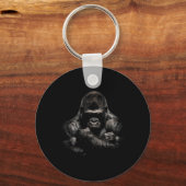 Gorilla Monkey Gym Wear Bodybuilding Workout Motiv Sleutelhanger (Voorkant)