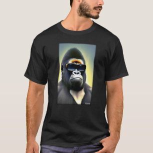 Gorilla Monkey Sunbril Wildlife Animals Zoo for T-shirt