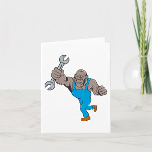 Gorilla monteur met sleutel kaart