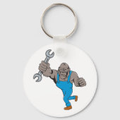 Gorilla monteur met sleutel sleutelhanger (Voorkant)