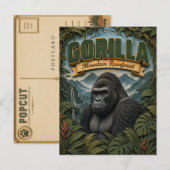 Gorilla Mountain Rainforest POPCUT Briefkaart (Voorkant / Achterkant)