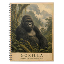 Gorilla Mountain Regenwoud VINTAGE Notitieboek