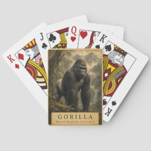 Gorilla Mountain Regenwoud VINTAGE Pokerkaarten