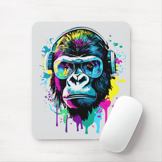 Gorilla Muismat - Gorilla Head Mousepad (Met muis)