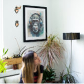  Gorilla Music Factory-hoofdtelefoonposter Poster