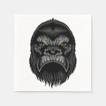 Gorilla Napkins - Geïllustreerde Party Supplies