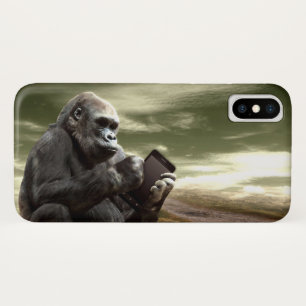Gorilla neemt de tablet in Case-Mate iPhone case