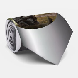 Gorilla neemt de tablet in stropdas