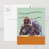 Gorilla op Desk Briefkaart (Voorkant / Achterkant)