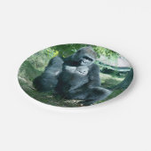 Gorilla Paper-Borden Papieren Bordje (Gekanteld)