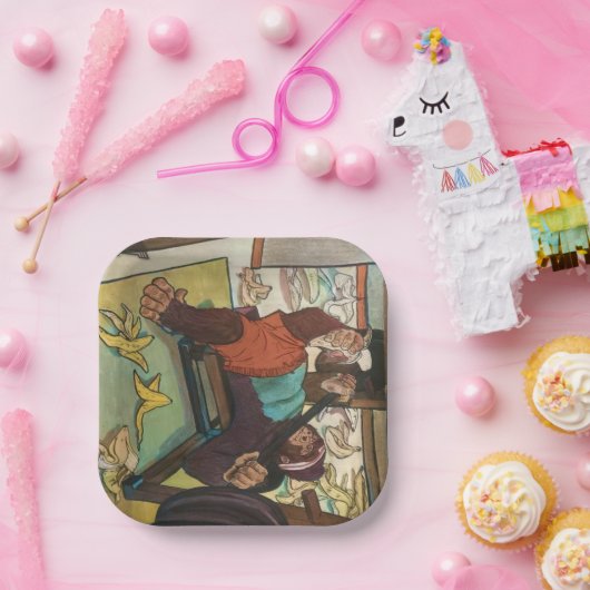 #Gorilla Papieren Bord (Feest)